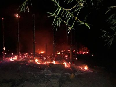 မောင်တောမြို့နယ်တွင် နေအိမ် ၂လုံး မီးလောင်