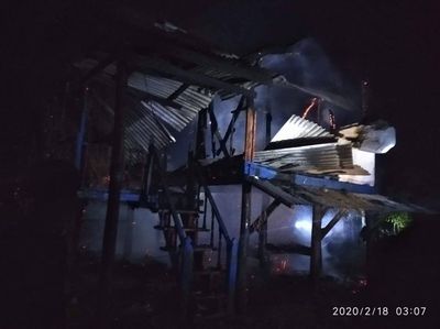 ပေါက်တောမြို့နယ် နတ်တောင်ပြင်ရွာတွင် မီးလောင်မှုဖြစ်၍ နေအိမ်တစ်လုံး ဆုံးရှုံး