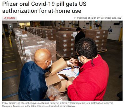 ကိုရိုနာဗိုင်းရပ်စ်ရောဂါအတွက် Pfizer သောက်ဆေးကို အိမ်သုံးဆေးဝါးအဖြစ် အမေရိကန်အတည်ပြု
