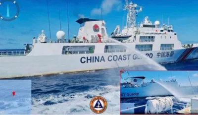 တောင်တရုတ်ပင်လယ်အတွင်း ကျောက်ချရပ်နားထားသည့် ဖိလစ်ပိုင်စစ်သင်္ဘောဟောင်းကို ဖယ်ရှားပေးရန် တရုတ်ကတောင်းဆိုပြီးနောက် နှစ်နိုင်ငံကြားတင်းမာမှုဖြစ်ပေါ်နေ