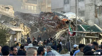 ဆီးရီးယားရှိ အီရန်ကောင်စစ်ဝန်ရုံးကို အစ္စရေးက ဗုံးကြဲတိုက်ခိုက်၍  အီရန် ထိပ်တန်းတပ်မှူး တစ်ဦးအပါအဝင် ရုံးအတွင်းရှိ လူများအားလုံး သေဆုံး