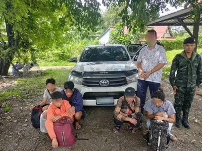 ထိုင်းတွင် တရားမဝင်ရောက်လာသည့် မြန်မာရွှေ့ပြောင်းအလုပ်သမား ၅ ဦး အဖမ်းခံရ