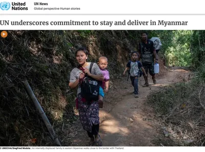 စစ်အာဏာသိမ်းပြီး သုံးနှစ်အတွင်း မြန်မာနိုင်ငံသား ၂ ဒသမ ၈ သန်း နေရပ်စွန့်ခွါ ထွက်ပြေးနေရပြီး ၁၈ ဒသမ ၆သန်း အကူအညီများ လိုအပ်နေသည်ဟု ကုလသမဂ္ဂ လုံခြုံရေးကောင်စီ အစည်းအဝေးတွင် တင်ပြ