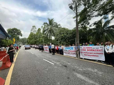 မလေးရှားနိုင်ငံ UNHCR ရုံးရှေ့တွင် ချင်းအမျိုးသားများဆန္ဒပြ 