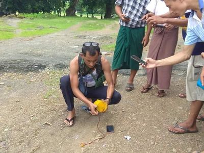 မြောက်ဦးမြို့ နန်းရာကုန်းတွင် လက်လုပ်မိုင်းတစ်လုံးတွေ့ရှိ