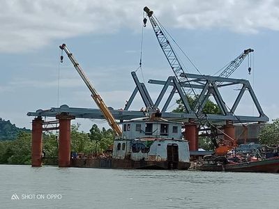 သြစတေးလျချေးငွေ၊ ဂျာမန်နည်းပညာအကူညီဖြင့်တည်ဆောက်နေသည့် ကျောက်ဖြူ-လေးတောင်မြို့လမ်းပေါ်ရှိ ကင်းချောင်းတံတား လာမည့်ဧပြီလတွင် ပြီးစီးမည်