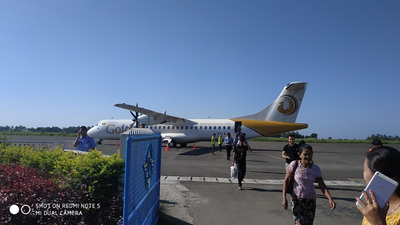 Golden Myanmar Airlines လေယာဉ်စက်ချွတ်ယွင်း၍ စစ်တွေလေဆိပ်တွင်ရပ်ထားရ