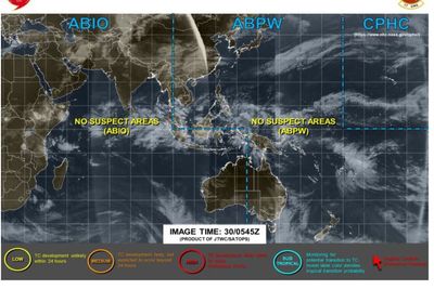 ဘင်္ဂလာပင်လယ်အော် အရှေ့တောင်ပိုင်းတွင် ဖြစ်ပေါ်နေသော လေဖိအားနည်းရပ်ဝန်း မုန်တိုင်းငယ်အဖြစ်ရောက်ရှိနိုင်ဟု မိုးဇလမှ အသိပေးချက်ထုတ်ပြန်