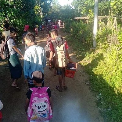 ကျောက်ဖြူမြို့နယ် အောင်လံချိန်ကျေးရွာအတွင်းသို့တပ်မတော်မှ ဝင်ရောက်စစ်ဆေးမှုကြောင့် ရွာသားများကြောက်လန့်ထွက်ပြေး