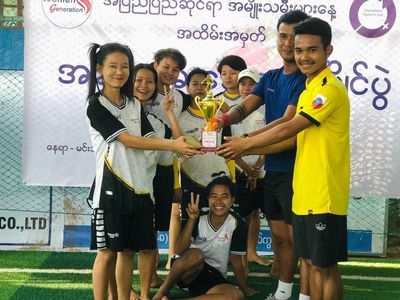 အမျိုးသမီးများနေ့အထိမ်းအမှတ်ကျင်းပသော ရခိုင်အမျိုးသမီးဘောလုံးပြိုင်ပွဲတွင် ယူနတီအသင်း ဗိုလ်စွဲ