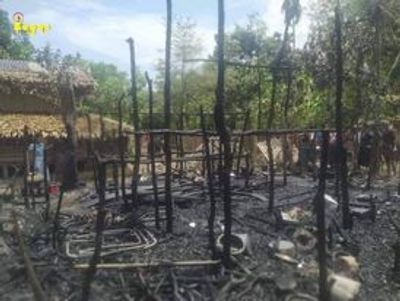 မြောက်ဦး ဝေသာလီကျေးရွာတွင် မီးလောင်မှုဖြစ်ပွား၊ နေအိမ် ၂ လုံးဆုံးရှုံး