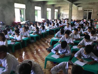 ကျောင်းသား ၁ ထောင်ကျော် အခမဲ့ပညာသင်နေသည့် ငပလီ ပုလဲရတနာဘုန်းကြီးကျောင်းတွင် အကူအညီများလိုအပ်နေ
