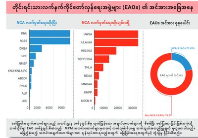 မြန်မာငြိမ်းချမ်းလုပ်ငန်းစဉ်ကိုပုံဖော်ခြင်း စာအုပ်မိတ်ဆက်ပွဲပြုလုပ်၊ AA နှင့် UWSA တို့ကိုအင်အားကြီးမားဆုံးတိုင်းရင်းသားလက်နက်ကိုင်အဖွဲ့အဖြစ်ဖော်ပြ