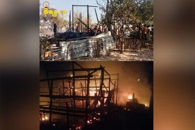ရသေ့တောင်နှင့် မြောက်ဦးတွင် မီးလောင်မှုဖြစ်၍ အိမ် ၅ လုံး ဆုံးရှုံး