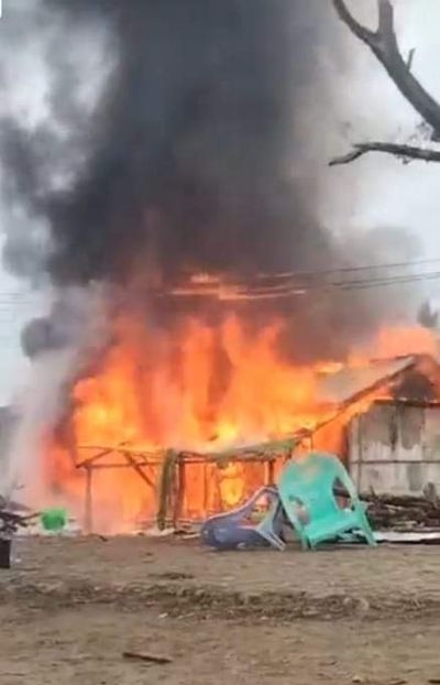 ရသေ့တောင်မြို့နယ် ကူတောင်တွင် အိမ်တစ်လုံးမီးလောင်ပြီး လူနှစ်ဦးဒဏ်ရာရ