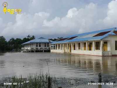 လေးမြို့မြစ်ရေမြင့်တက်မှုကြောင့် မင်းပြားမြို့နယ်ရှိ ကျေးရွာ ၂၀ ကျော် ရေနစ်မြုပ်နေ 