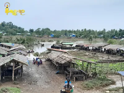 ကျောက်တော်ရှိ ရေလွှမ်းခဲ့သည့်ကျေးရွာများအားလုံး ရေကျသွားသော်လည်း ရွှံ့နွံများတင်ကျန်ခဲ့မှုကြောင့် နေထိုင်ရေးခက်ခဲနေ