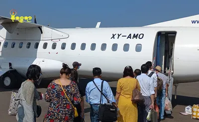 လေယာဉ်လက်မှတ်စျေးနှုန်း အဆမတန်မြင့်တက်နေသော်လည်း ရခိုင်တွင် လေယာဉ်ဖြင့် ခရီးသွားလာသူများပြားနေ
