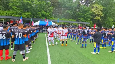 ရခိုင်ရှိစစ်ဘေးရှောင်များကိုထောက်ပံ့ရန် ကိုးရီးယားနိုင်ငံတွင် ဘောလုံးပြိုင်ပွဲ ပြုလုပ် 